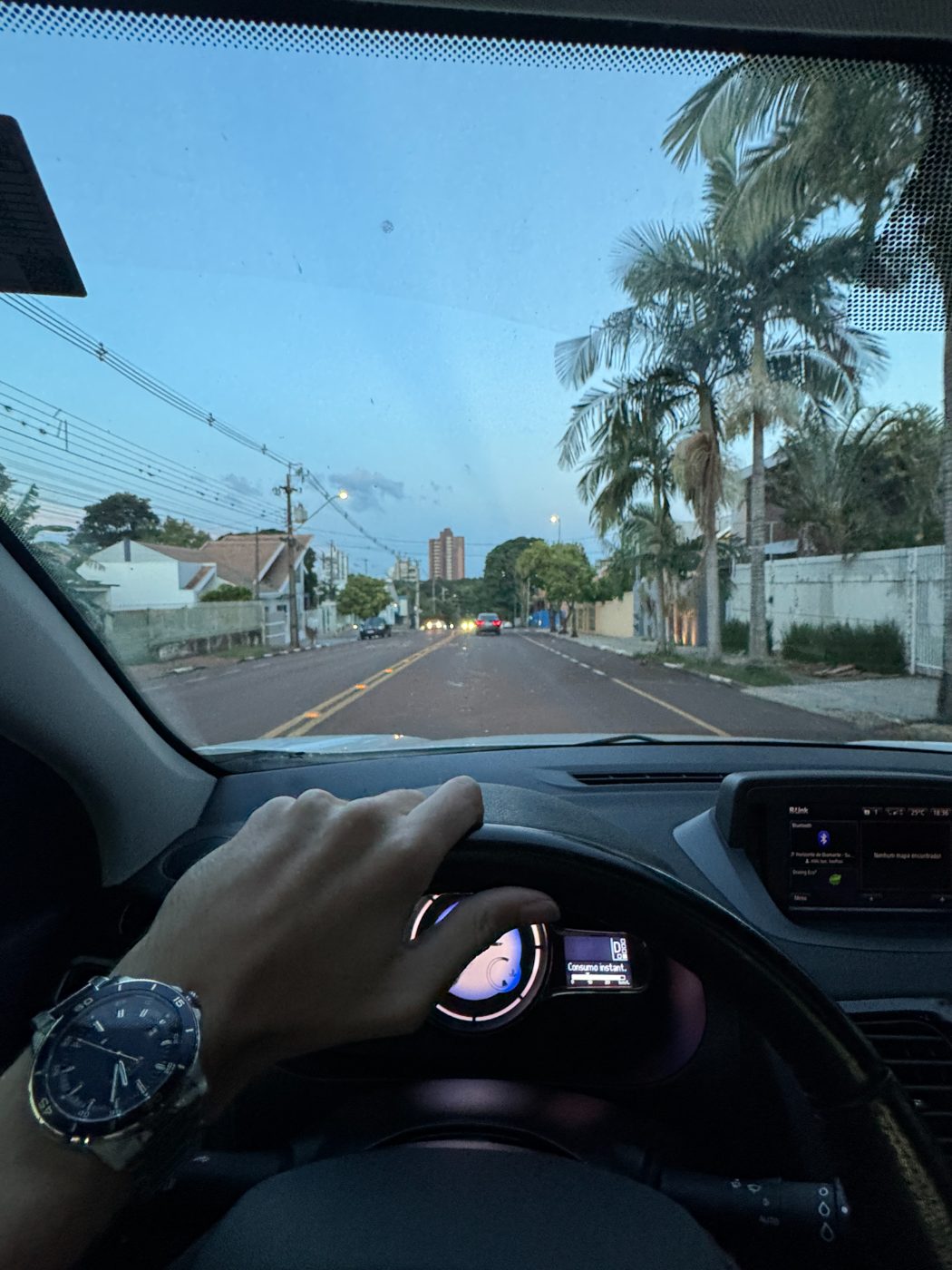 Mão no volante